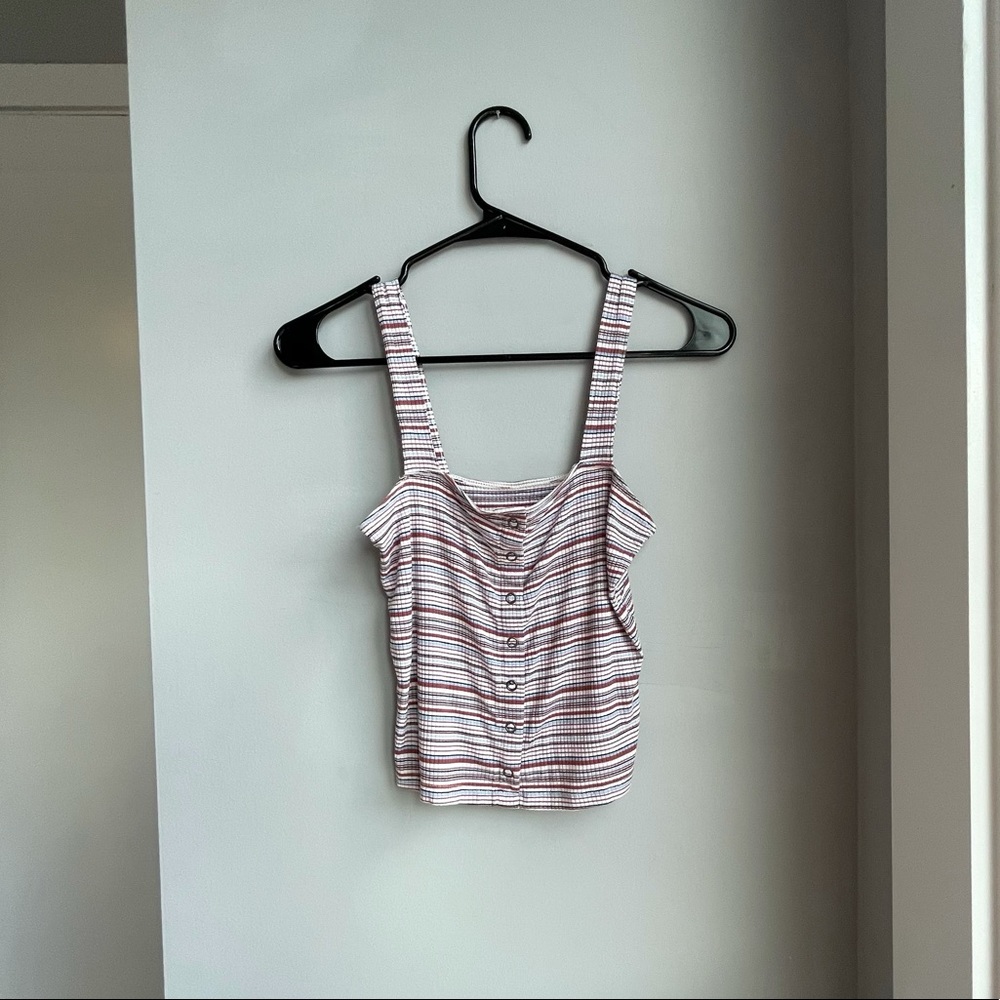 American Eagle Soft&Sexy Stipe Tank Size: S